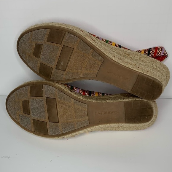 Naturalizer Berlynn multi-colored canvas elastic slingback espadrille wedge 7m - Picture 6 of 12